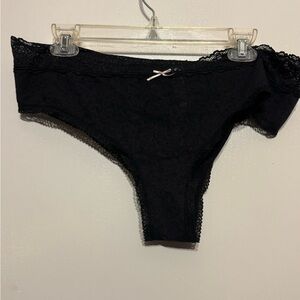 Cacique Black Lace Cheeky Women's Panties